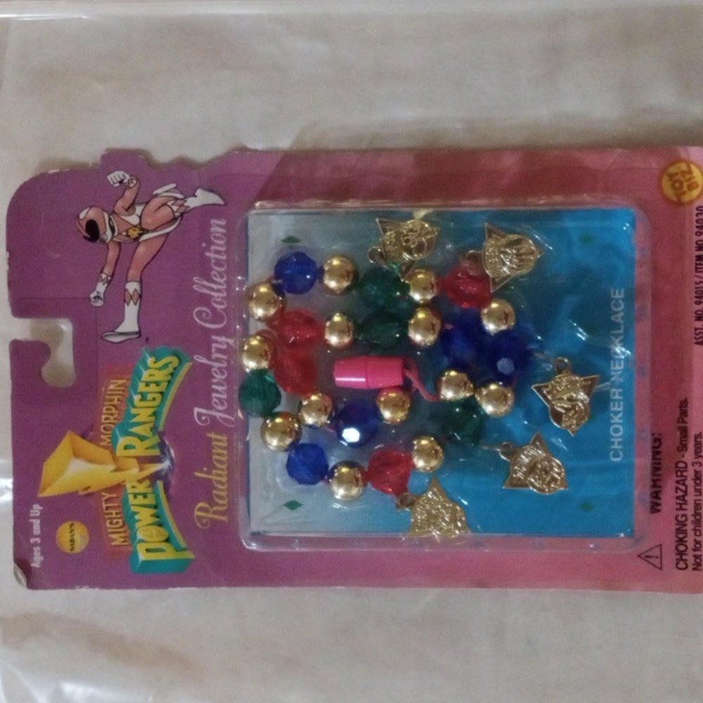 Power Rangers necklace vintage